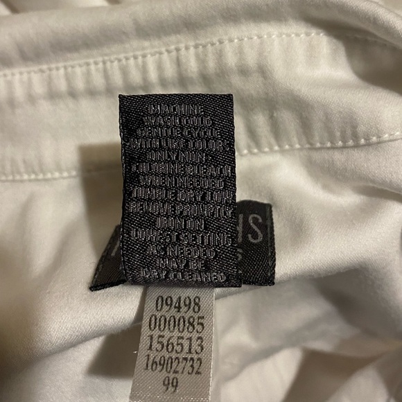 Chicos Additions Button Up Top Size 3 Extra Large XL White Collared Long Sleeve - Picture 4 of 16